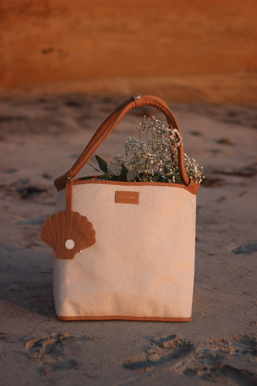 Premium Beach Bag Camel