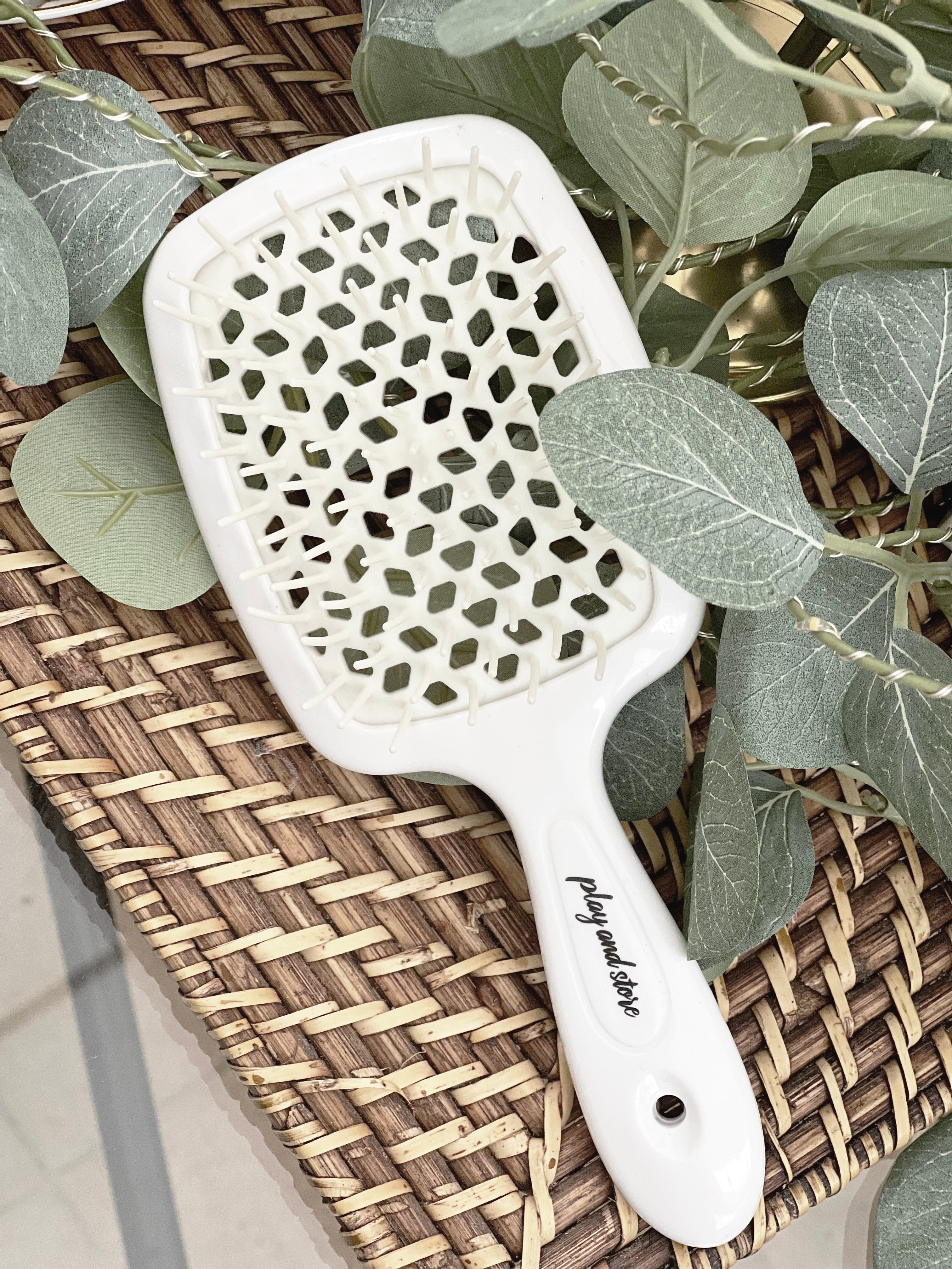 Detangling Hair Brush White