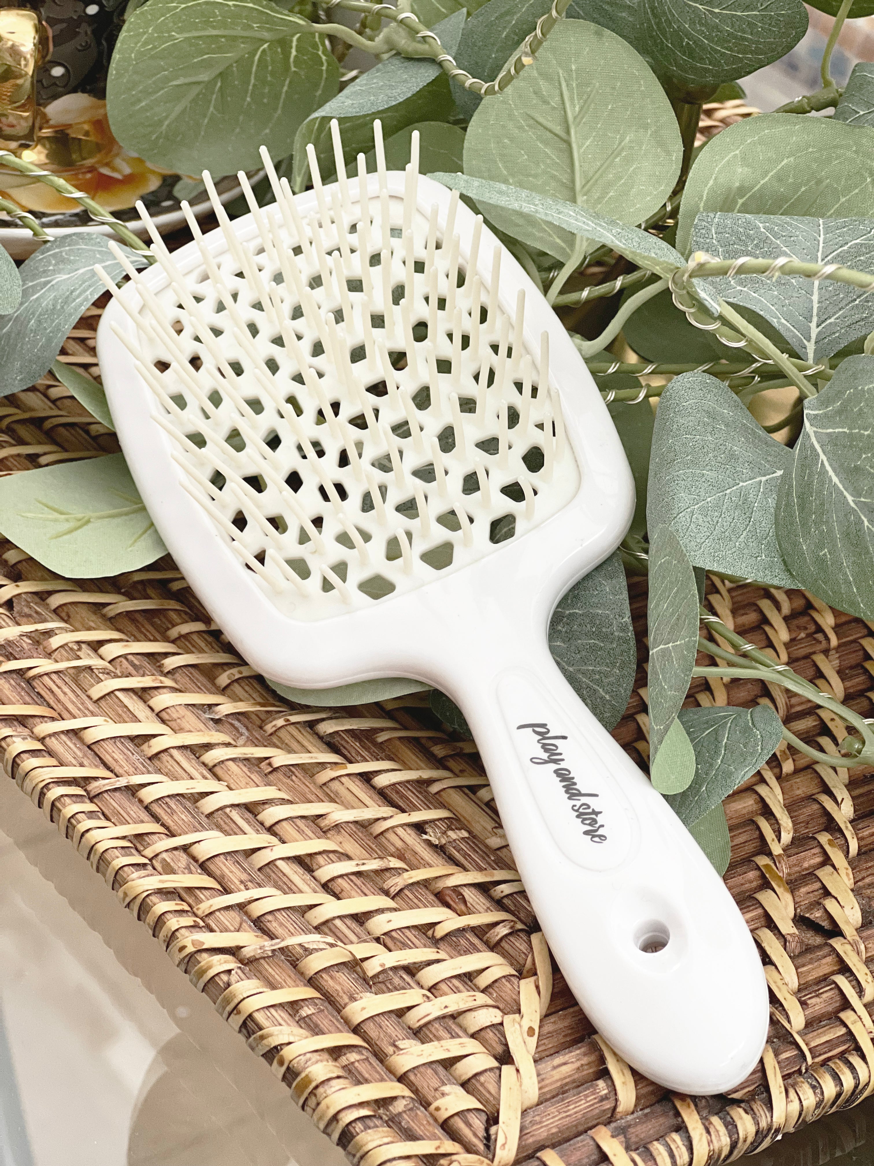 Detangling Hair Brush White
